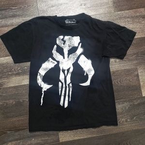 Star Wars Our Universe Black Short Sleeve Mandalorian T-Shirt Size M